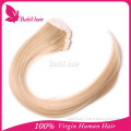 Hot selling 14-26inch soft brazilian remy human hair pu skin weft hair extensions tape hair extensions